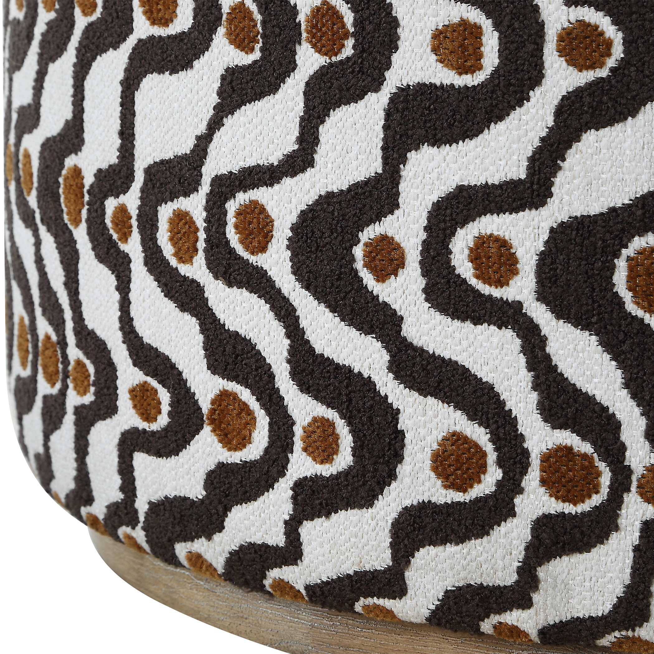 Uttermost Furniture Uttermost Cas Plush Espresso Ottoman