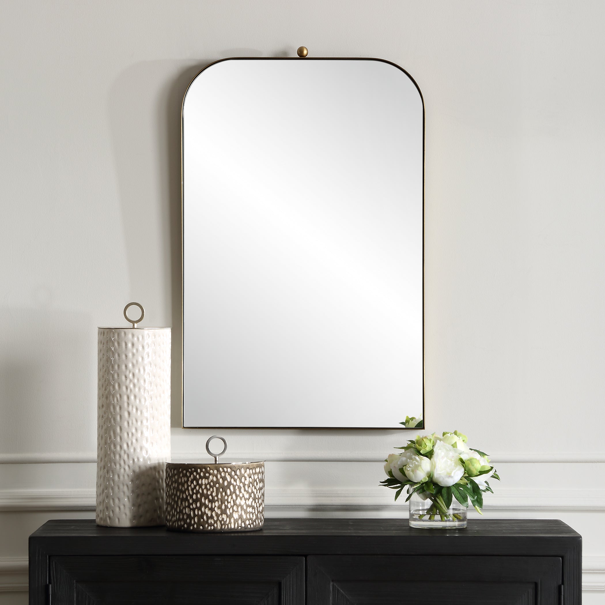 Uttermost Home Decor Uttermost Cassidy Brass Arch Mirror