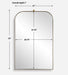 Uttermost Home Decor Uttermost Cassidy Brass Arch Mirror