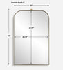 Uttermost Home Decor Uttermost Cassidy Brass Arch Mirror