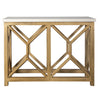 Uttermost Home Motor Freight - To be Quoted Uttermost Catali Ivory Stone Console Table