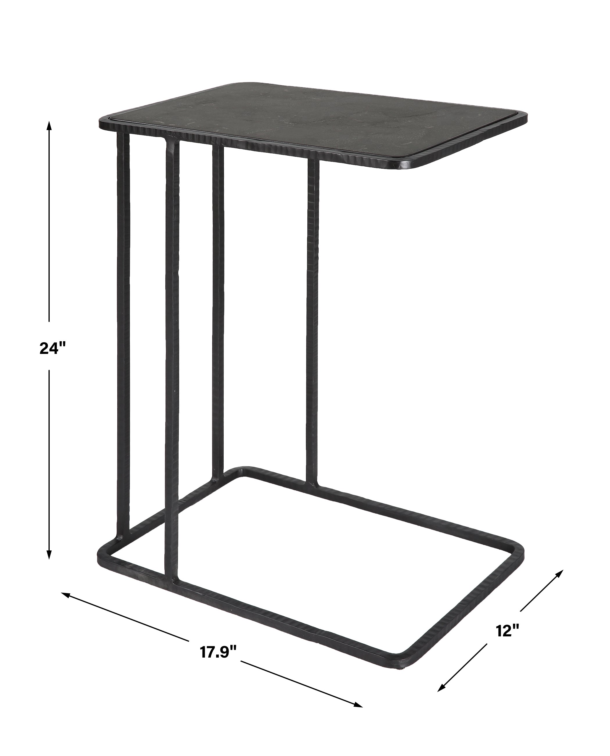 Uttermost Home Decor Uttermost Cavern Stone & Iron Accent Table