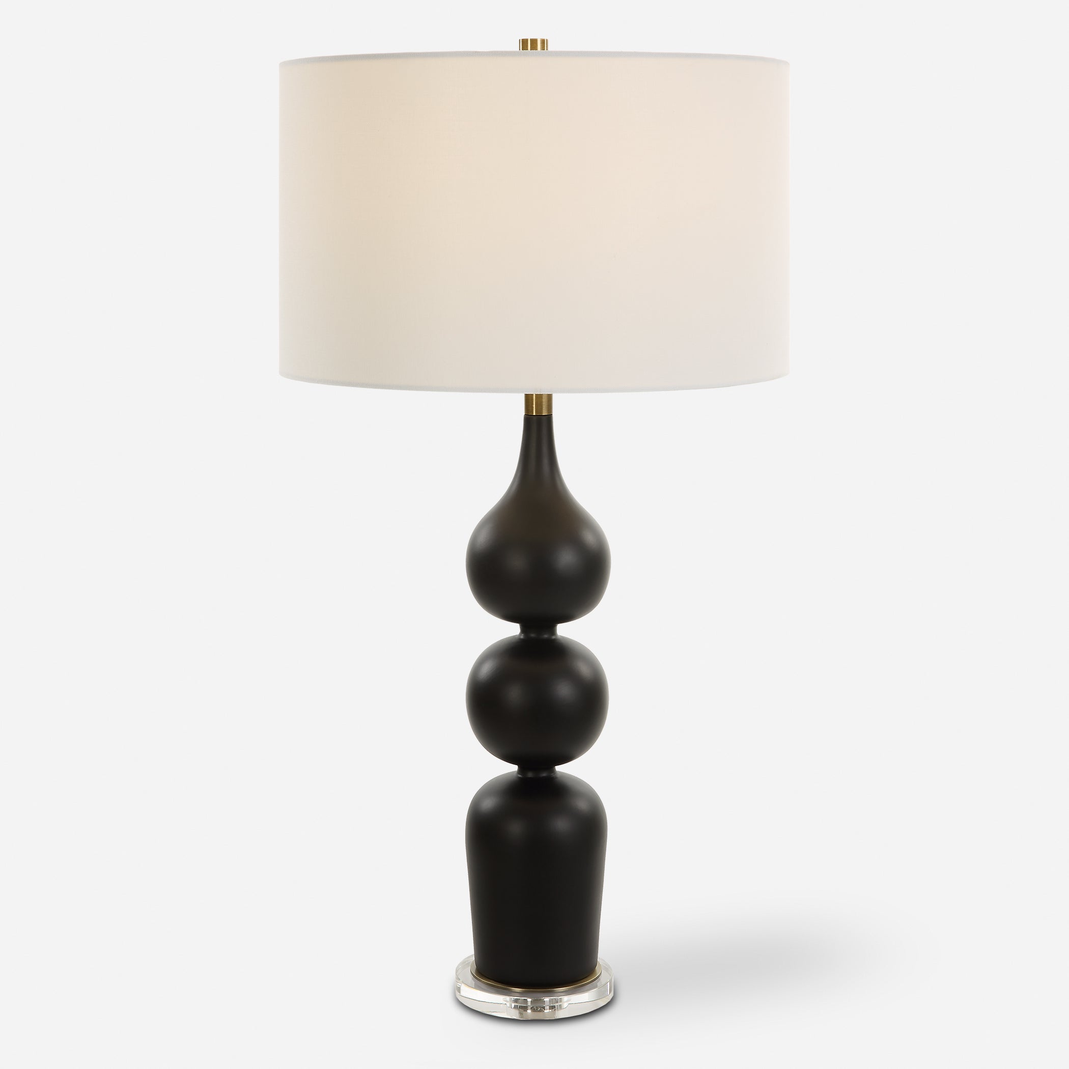 Uttermost Lighting Uttermost Caviar Black Table Lamp