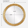 Uttermost Home Decor Oversized - Rate to be Quoted Uttermost Celeste Gold Round Mirror