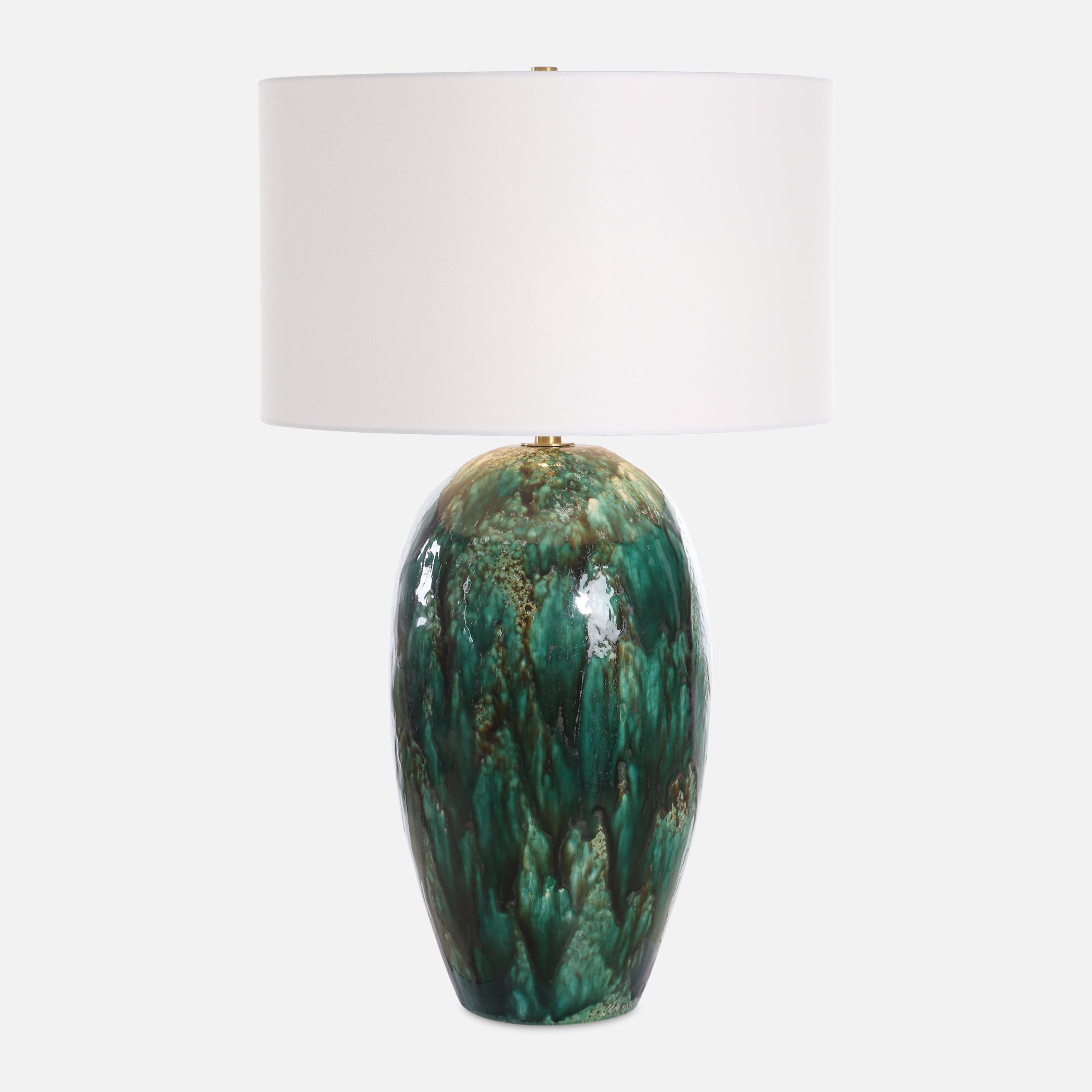 Uttermost Lighting Uttermost Ceralene Green Table Lamp