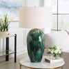 Uttermost Lighting Uttermost Ceralene Green Table Lamp