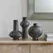 Uttermost Uttermost Charcoal Bloom Indoor-Outdoor Vases Set/3