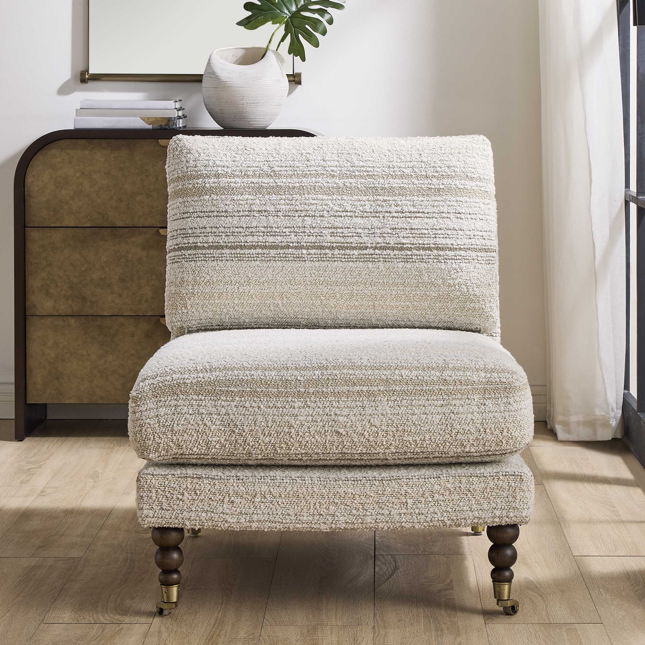 Uttermost Furniture Uttermost Chatsworth Modern Slipper Chair