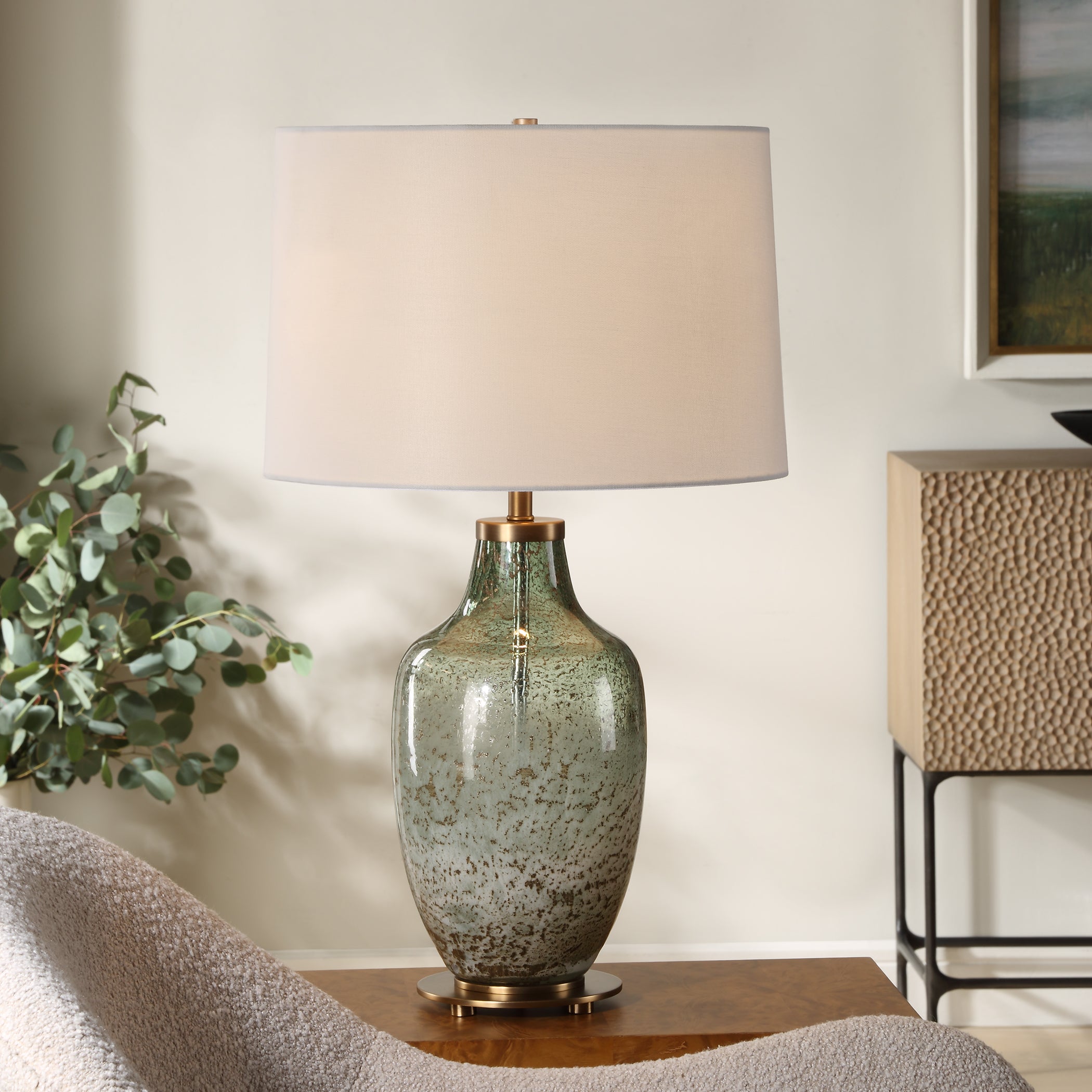 Uttermost Lighting Uttermost Chianti Olive Glass Table Lamp