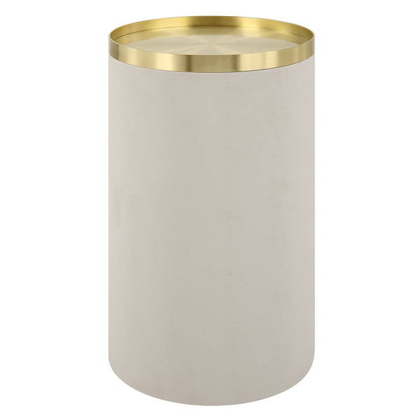 Uttermost Home Decor Uttermost Circuit Brass & White Accent Table