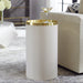 Uttermost Home Decor Uttermost Circuit Brass & White Accent Table