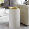 Uttermost Home Decor Uttermost Circuit Brass & White Accent Table