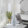 Uttermost Home Uttermost Clariot Ribbed Blue Table Lamp