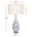 Uttermost Home Uttermost Clariot Ribbed Blue Table Lamp
