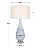 Uttermost Home Uttermost Clariot Ribbed Blue Table Lamp