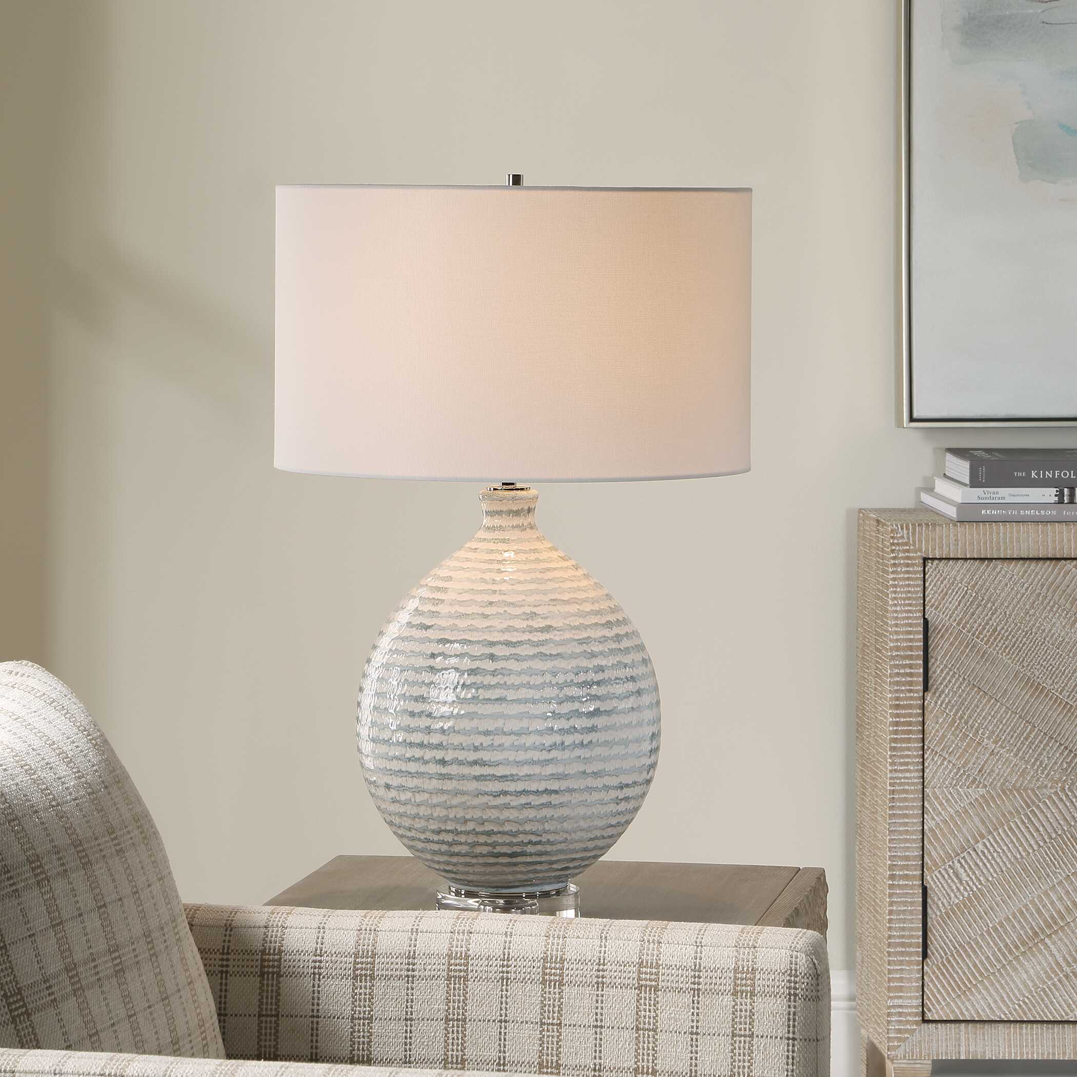 Uttermost Uttermost Clary Horizontally Striped Table Lamp