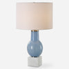 Uttermost Lighting Uttermost Clear Sky Blue Glass Table Lamp