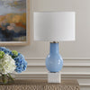 Uttermost Lighting Uttermost Clear Sky Blue Glass Table Lamp