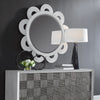 Uttermost Home Motor Freight - To be Quoted Uttermost Clematis White Rattan Round Mirror