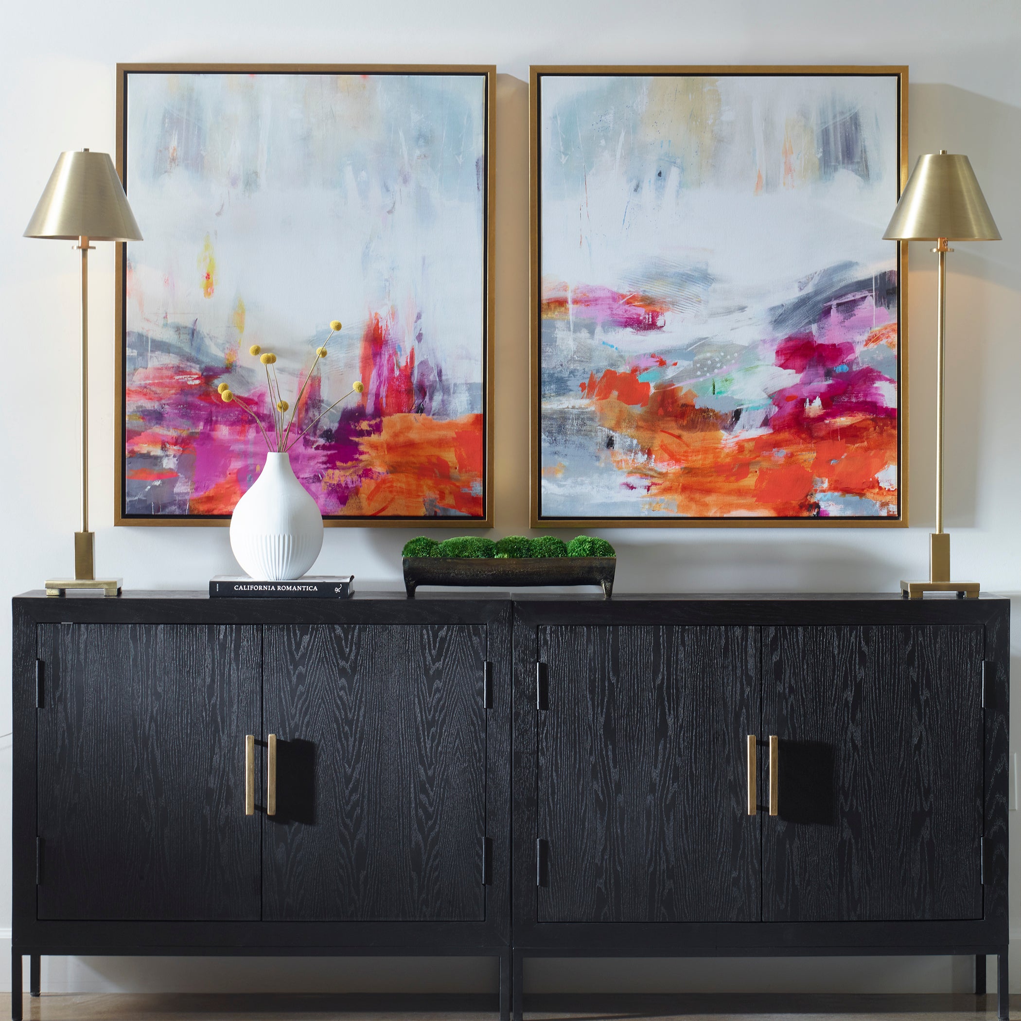 Uttermost Home Oversize - Rate to Be Quoted Uttermost Color Theory Framed Abstract Art Set/2