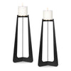 Uttermost Uttermost Columnar Black Candleholders Set/2