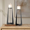 Uttermost Uttermost Columnar Black Candleholders Set/2