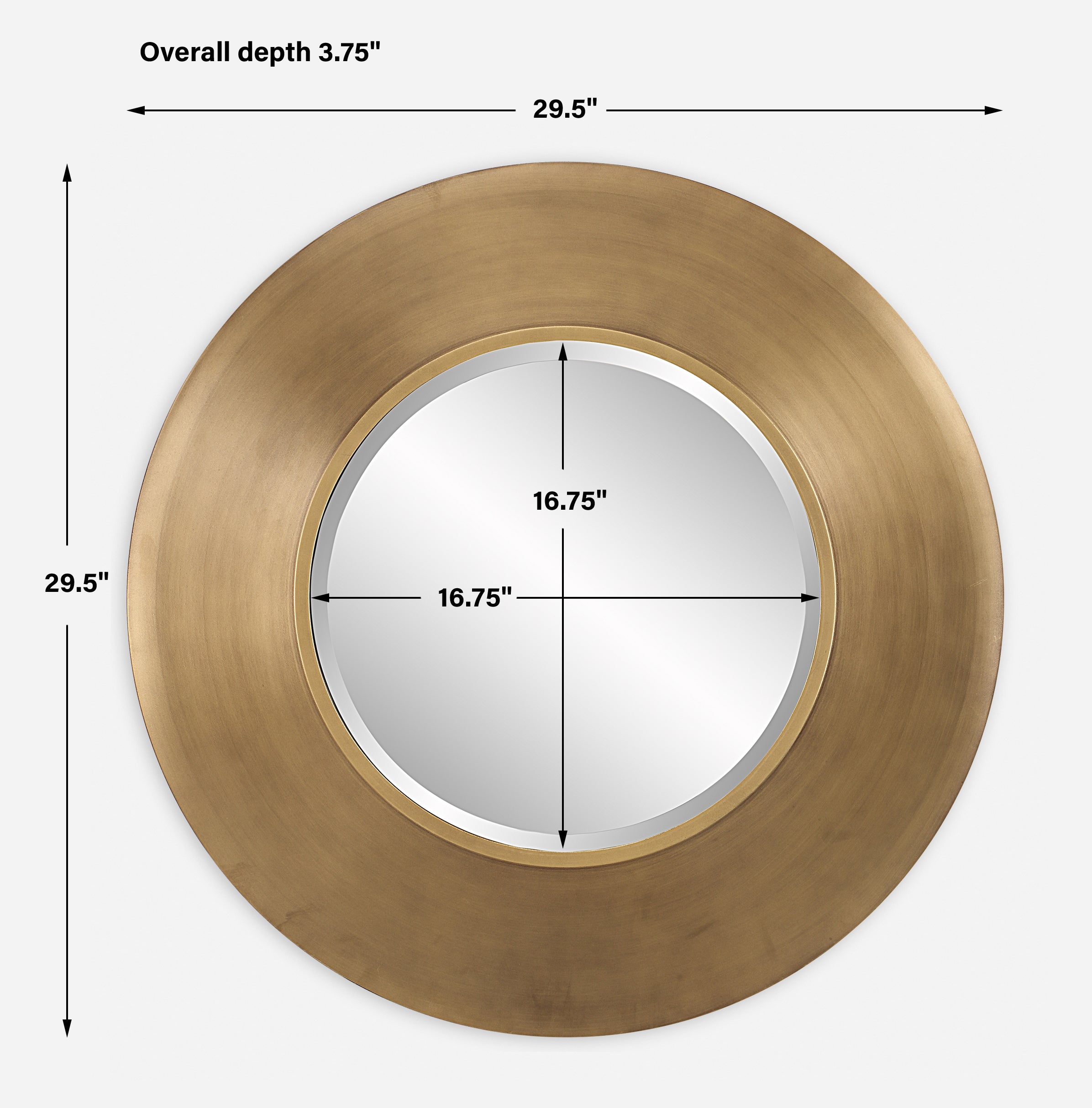 Uttermost Home Decor Uttermost Contessa Round Gold Mirror