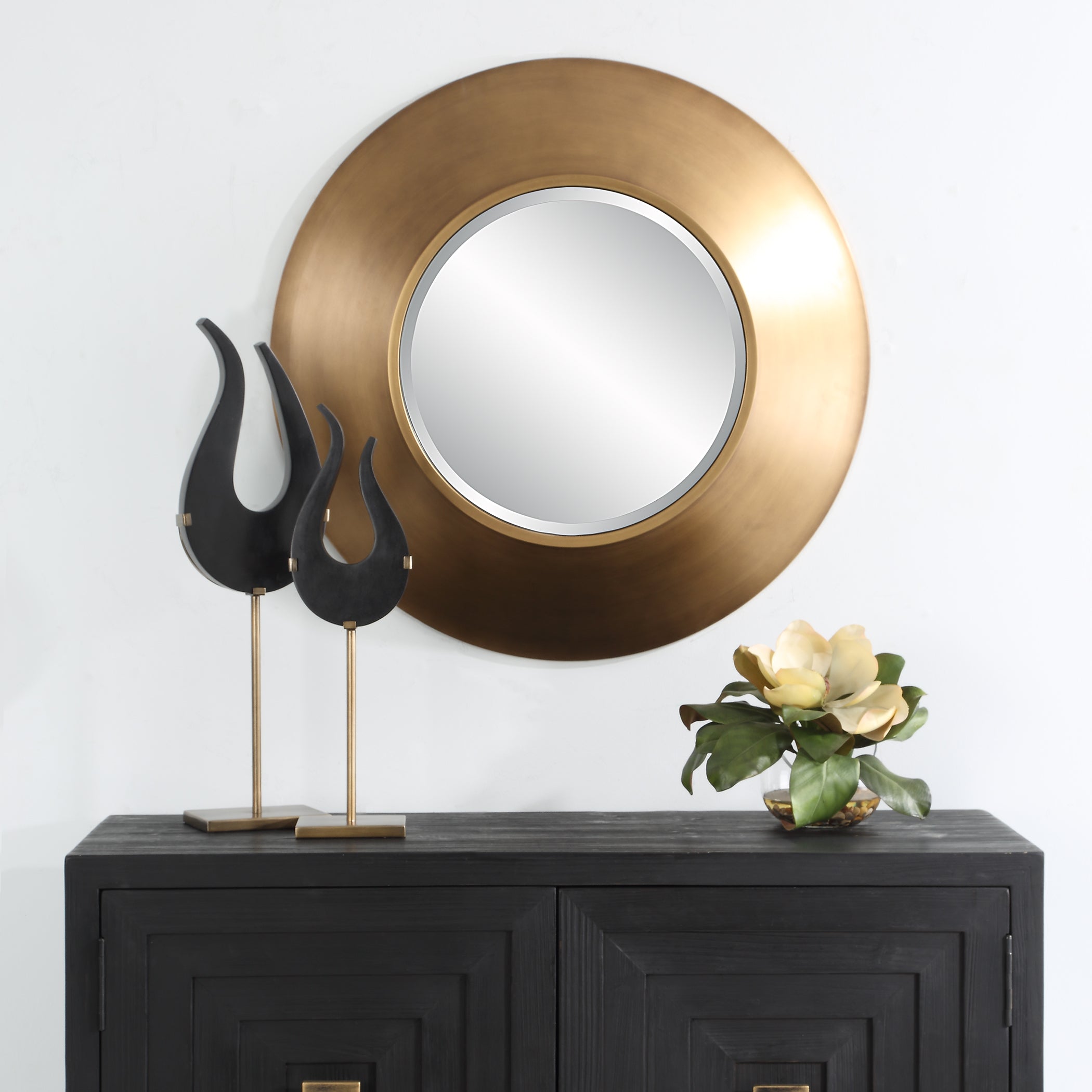 Uttermost Home Decor Uttermost Contessa Round Gold Mirror