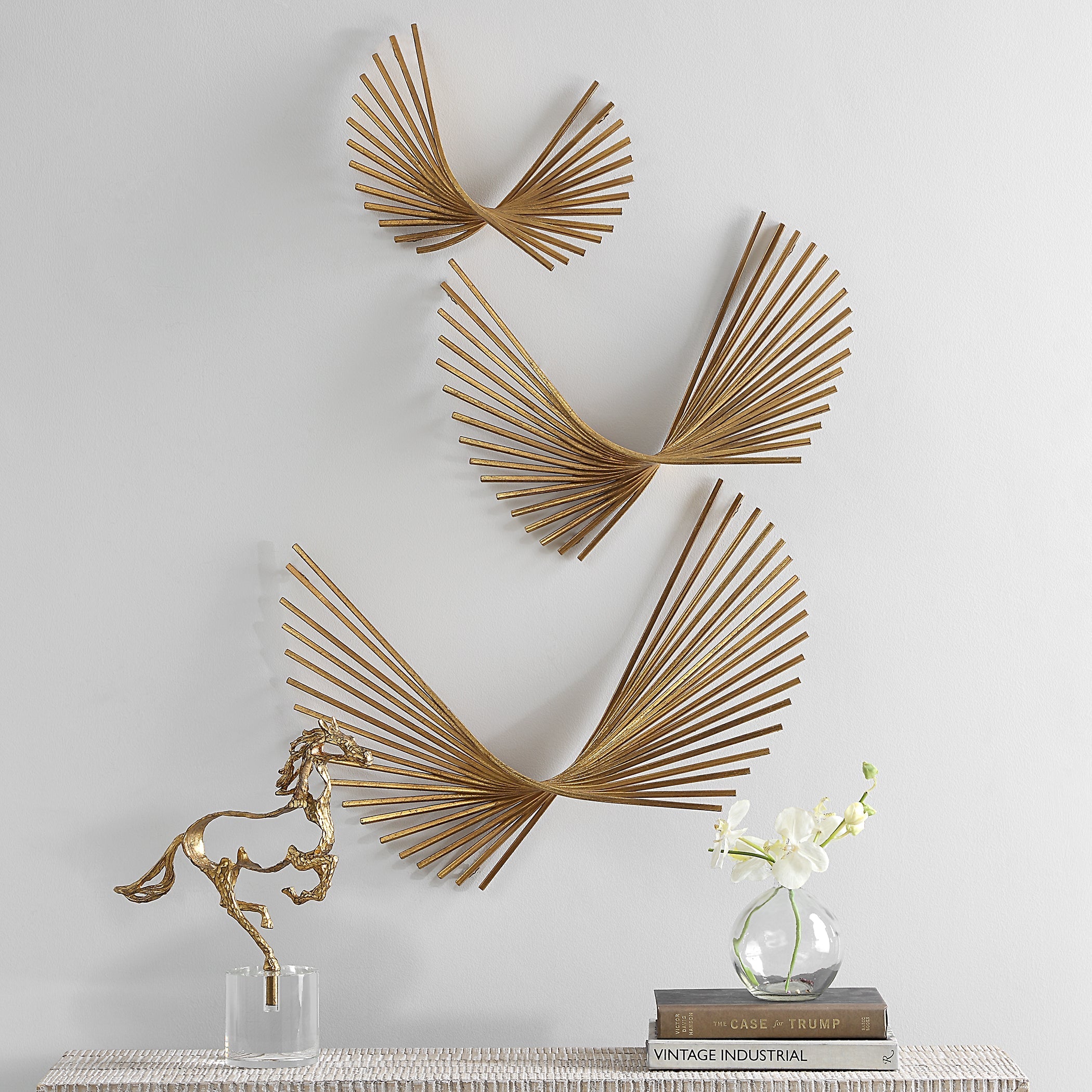 Uttermost Home Decor Uttermost Coreograph Antique Gold Wall Decor Set/3
