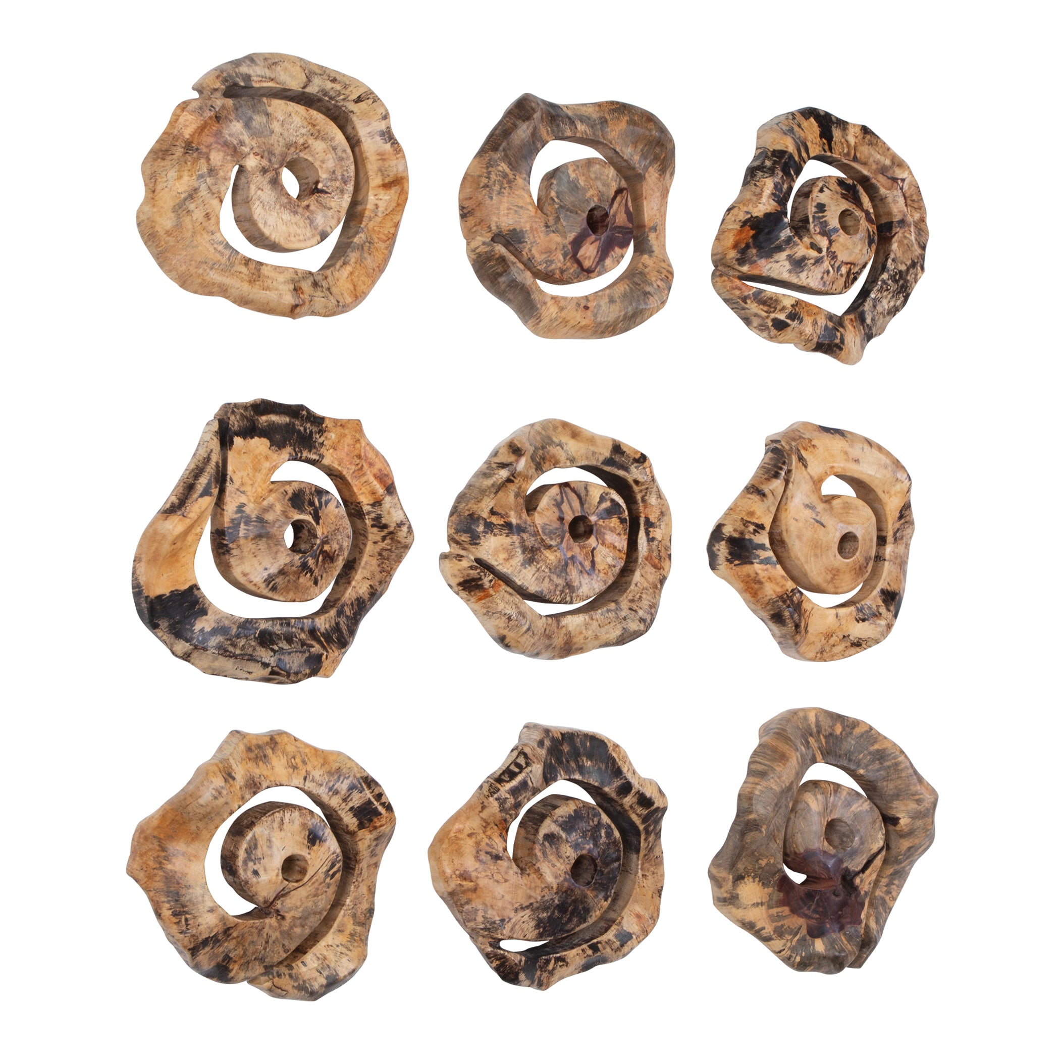 Uttermost Home Decor Uttermost Corkscrew Wood Wall Decor Set/9