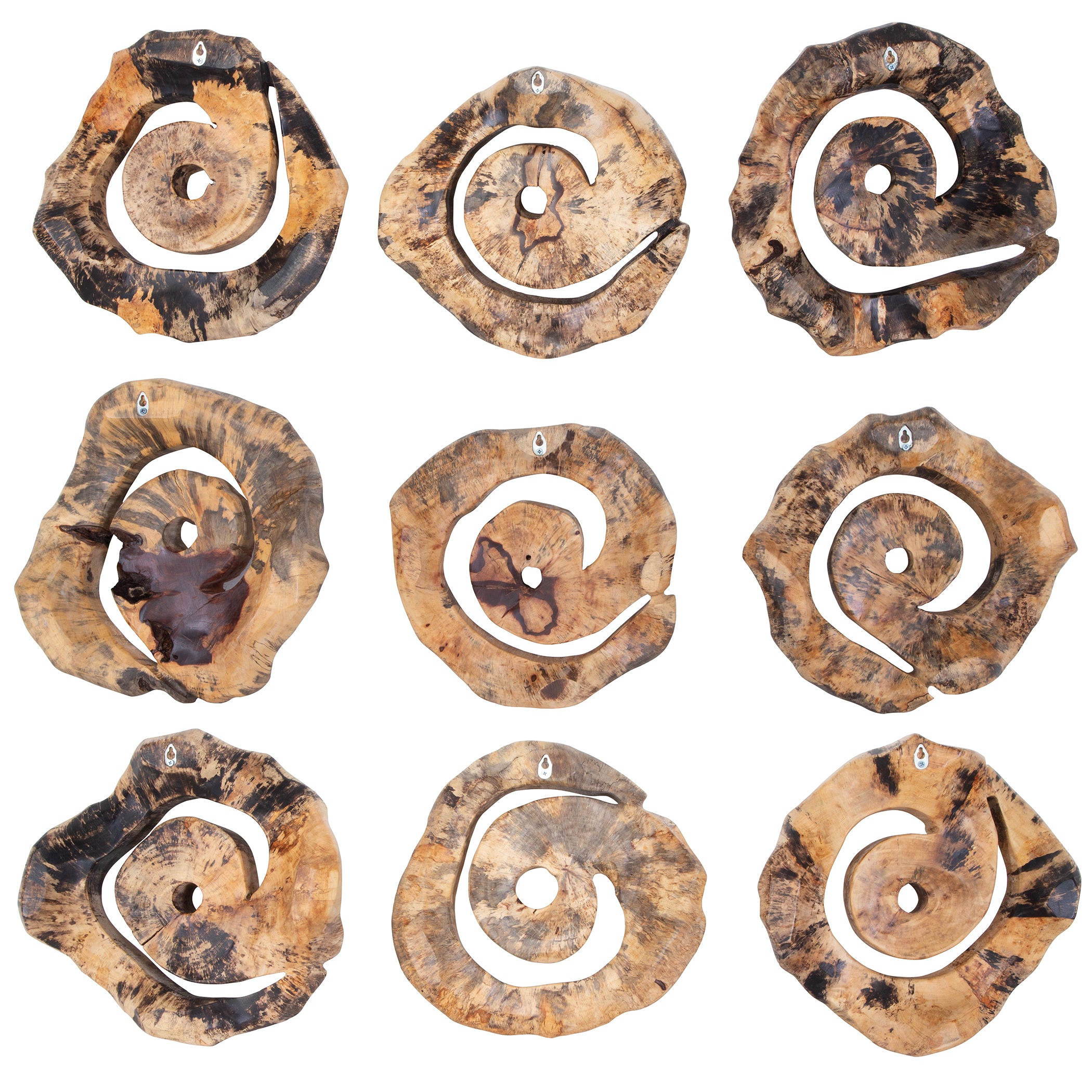 Uttermost Home Decor Uttermost Corkscrew Wood Wall Decor Set/9