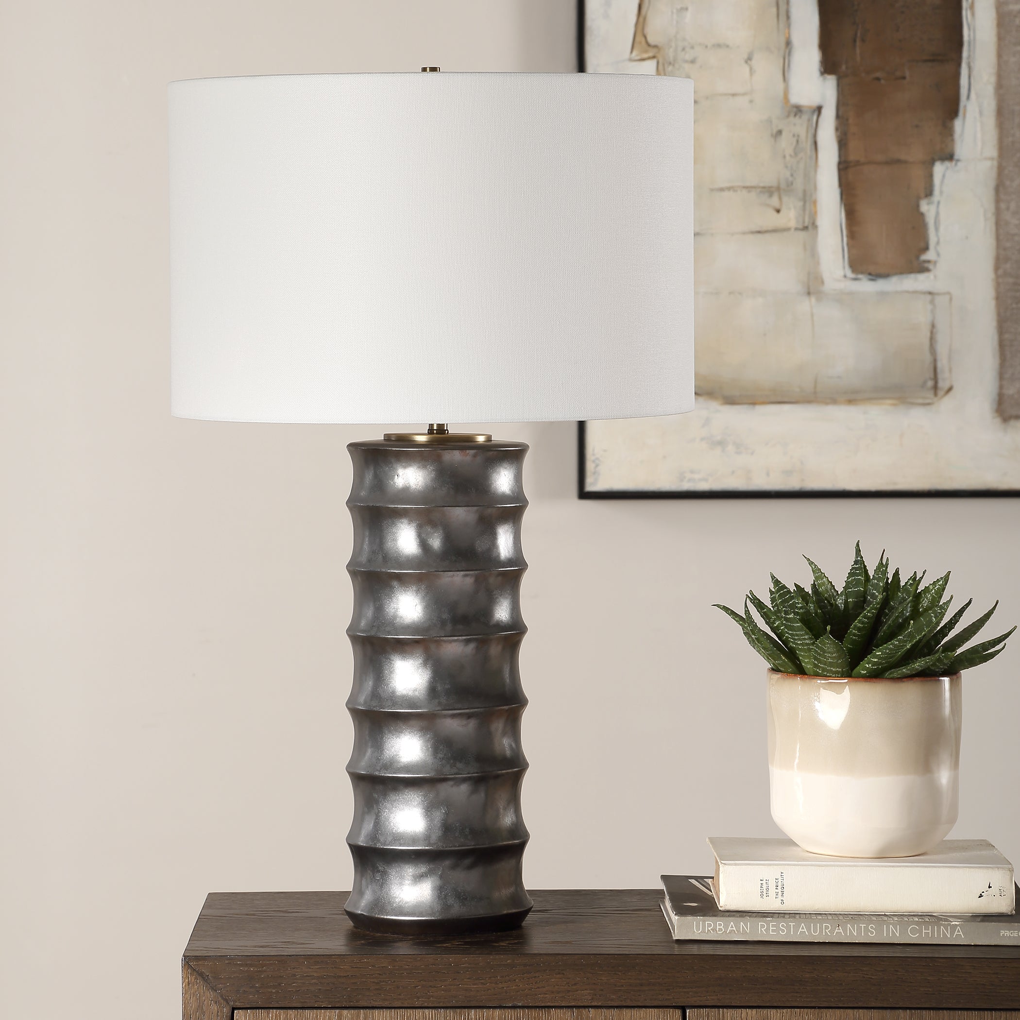 Uttermost Lighting Uttermost Corvair Scalloped Table Lamp