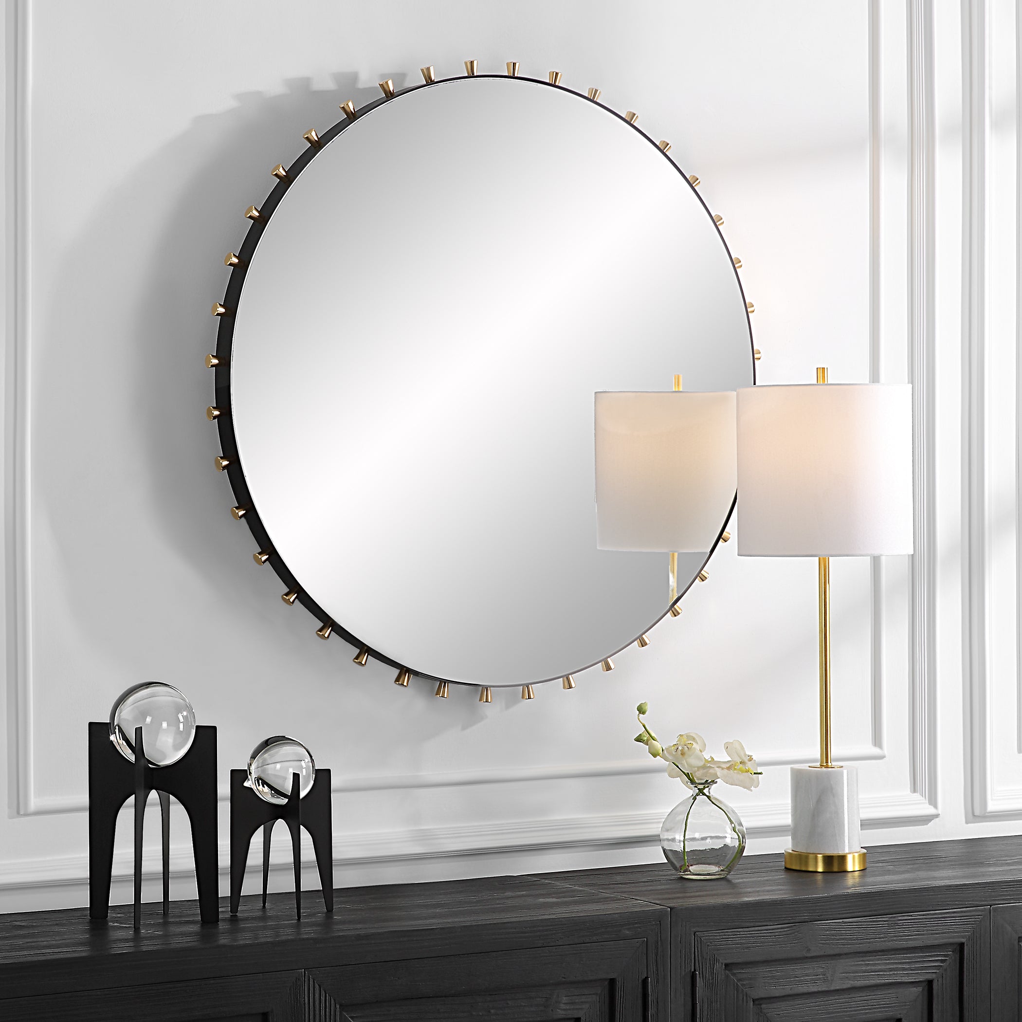 Uttermost Home Oversize - Rate to Be Quoted Uttermost Cosmopolitan Round Mirror