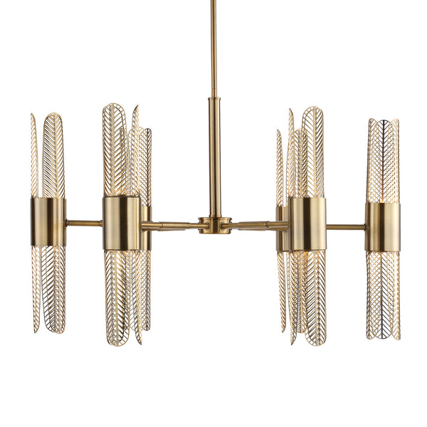 Uttermost Home Decor Uttermost Cret 12 Light Brass Chandelier