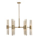 Uttermost Home Decor Uttermost Cret 12 Light Brass Chandelier