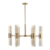 Uttermost Home Decor Uttermost Cret 12 Light Brass Chandelier