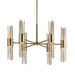 Uttermost Home Decor Uttermost Cret 12 Light Brass Chandelier