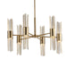 Uttermost Home Decor Uttermost Cret 12 Light Brass Chandelier