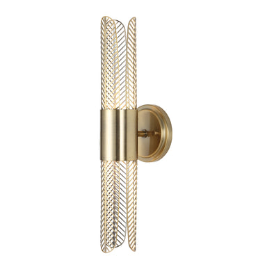 Uttermost Lighting Uttermost Cret 2 Light LED Brass Sconce