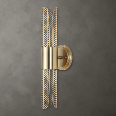 Uttermost Lighting Uttermost Cret 2 Light LED Brass Sconce