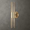 Uttermost Lighting Uttermost Cret 2 Light LED Brass Sconce