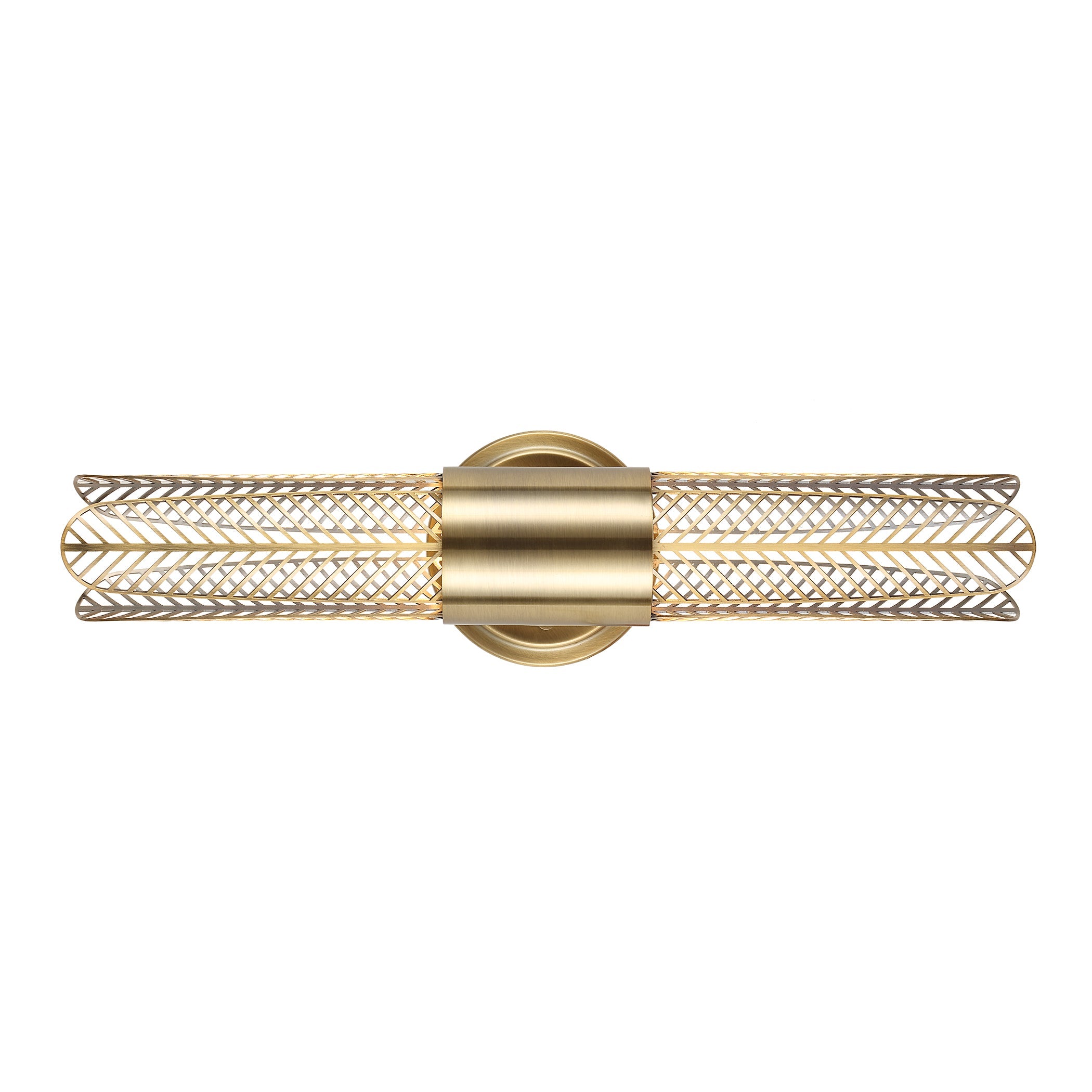 Uttermost Lighting Uttermost Cret 2 Light LED Brass Sconce