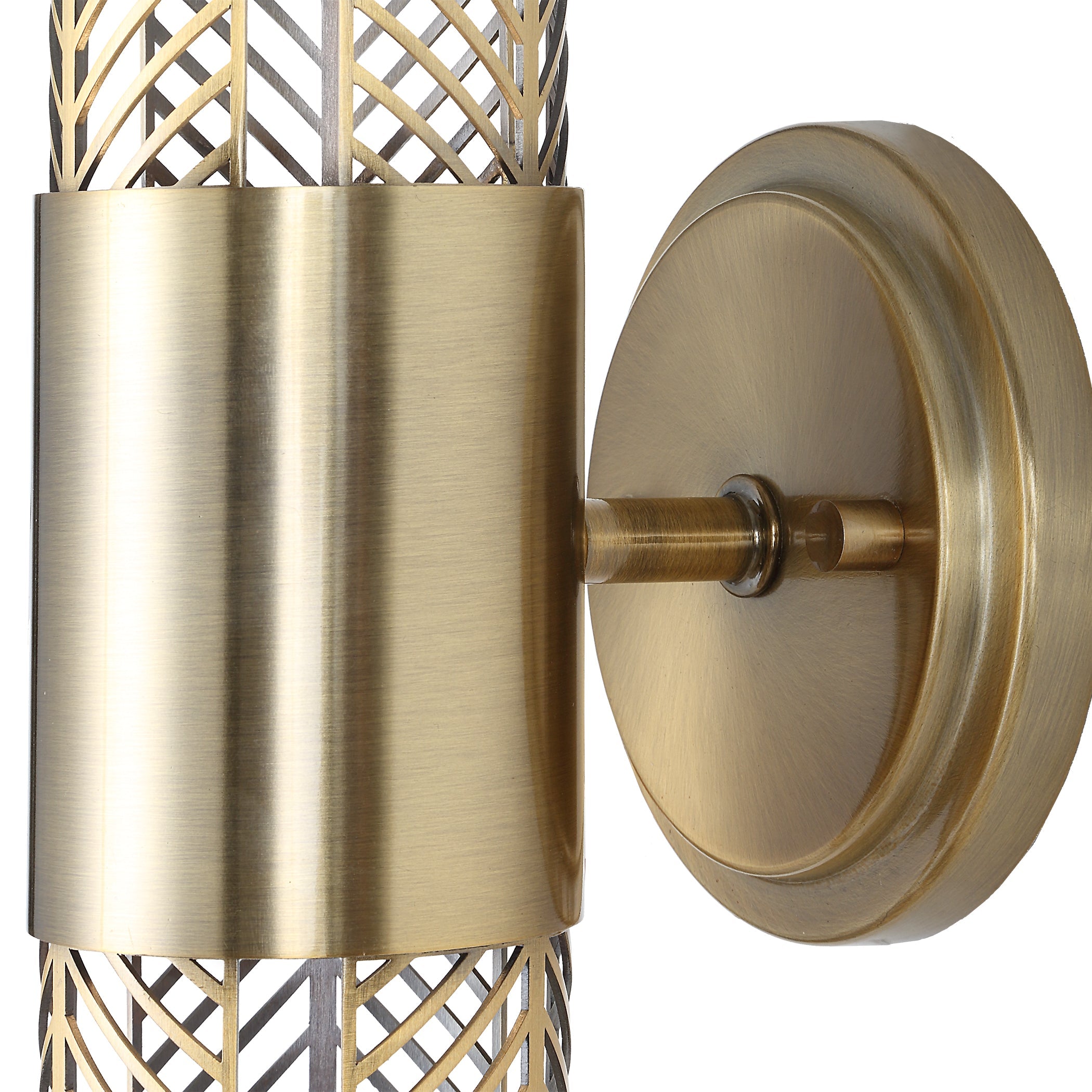 Uttermost Lighting Uttermost Cret 2 Light LED Brass Sconce