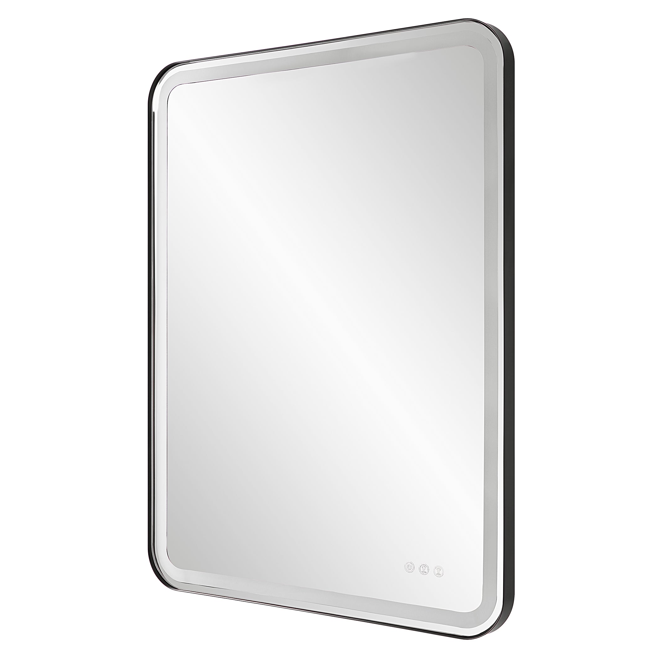 Uttermost Home Oversized - Rate to be Quoted Uttermost Crofton Lighted Black Large Mirror