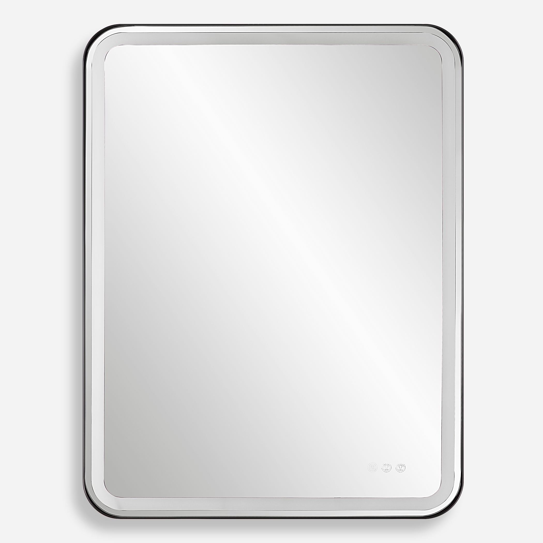 Uttermost Home Oversized - Rate to be Quoted Uttermost Crofton Lighted Black Large Mirror