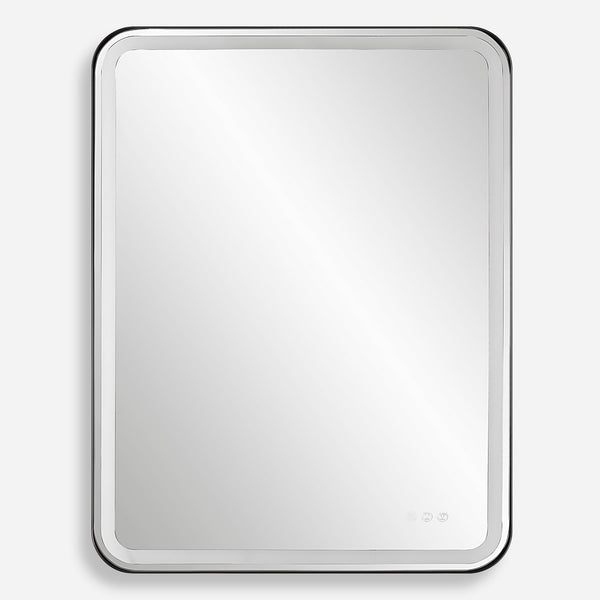 Uttermost Home Oversized - Rate to be Quoted Uttermost Crofton Lighted Black Large Mirror