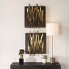 Uttermost Home Decor Uttermost Crosshatch Metal Wall Decor Set/2