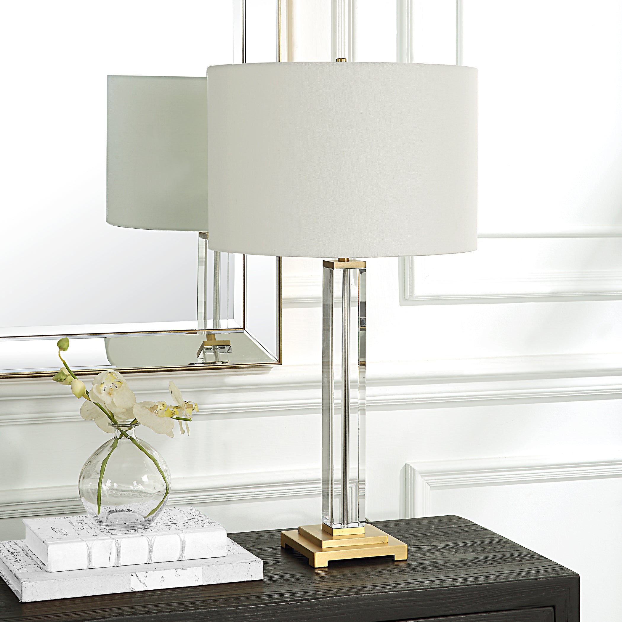 Uttermost Home Uttermost Crystal Column Table Lamp