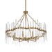 Uttermost Lighting Oversize - Rate to be Quoted Uttermost Crystal Stick 8 Light Brass Chandelier