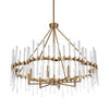 Uttermost Lighting Oversize - Rate to be Quoted Uttermost Crystal Stick 8 Light Brass Chandelier